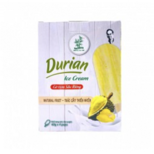 竹树牌冰棒 榴莲味 BAMBOO TREE Ice Bar Durian 4*60g